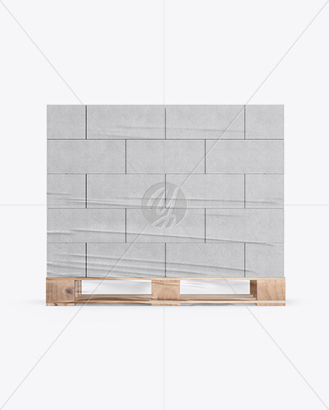 Pallet W/ Concrete Blocks Mockup Pallet W/ Concrete Blocks Mockup
