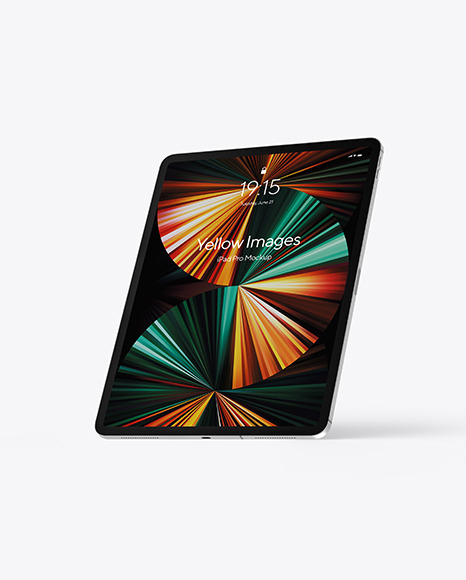 iPad Pro Silver Mockup