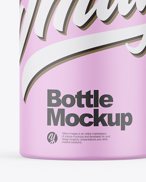Matte Bottle Mockup PSD #1