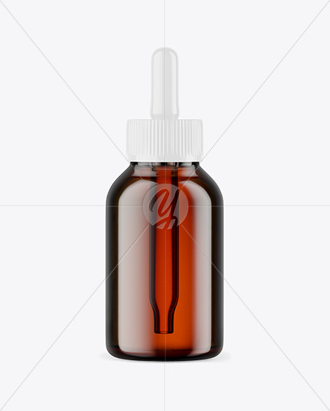 Amber Dropper Bottle Mockup Amber Dropper Bottle Mockup