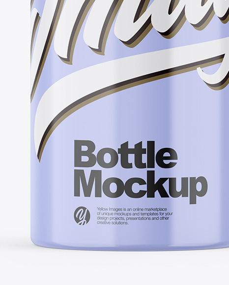 Glossy Bottle Mockup PSD #1