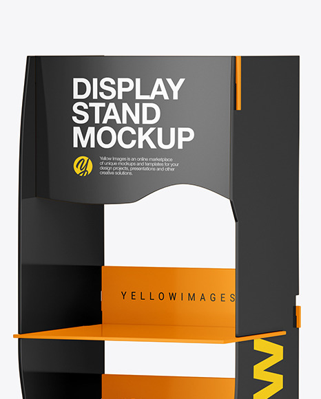 Glossy Display Stand Mockup PSD #2