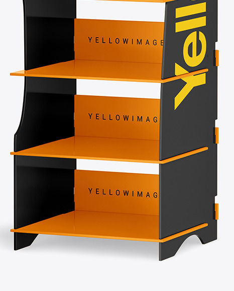 Glossy Display Stand Mockup PSD #1