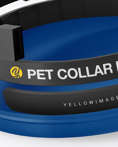 Matte Round Tin Box w  Pet Collar Mockup PSD #1