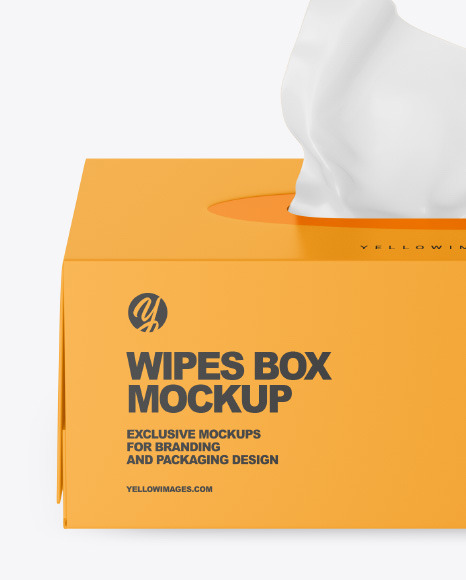 Matte Box w  Wipes Mockup PSD #2