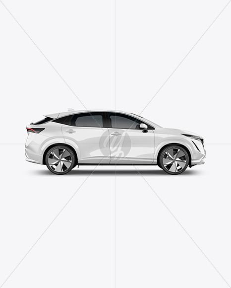 Electric Crossover SUV - Side View - Yellowimages Mockups