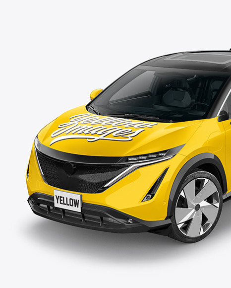 Electric Crossover SUV - Half Side View