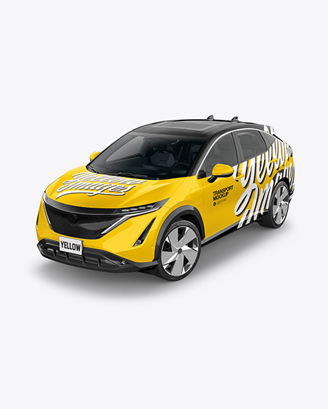 Electric Crossover SUV - Half Side View Electric Crossover SUV - Half Side View
