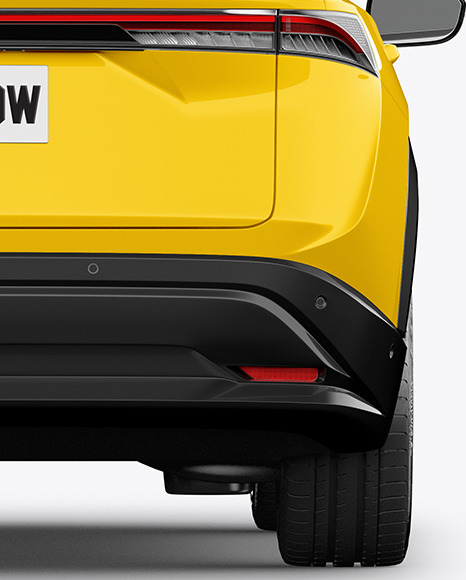 Electric Crossover SUV - Back View Electric Crossover SUV - Back View