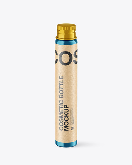 Metallic Cosmetic Bottle Mockup PSD #2