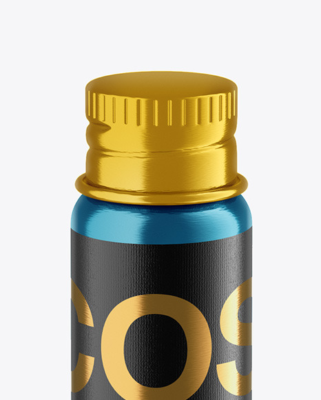 Metallic Cosmetic Bottle Mockup PSD #1
