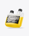 Glossy Dosing Bottle Mockup - Half Side View