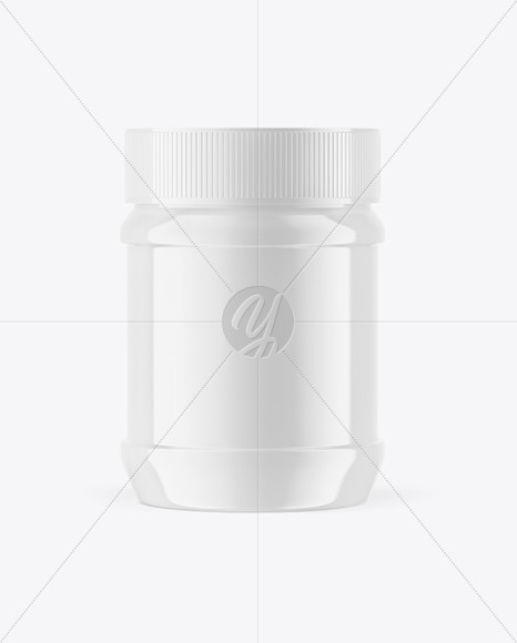 Free Glossy Plastic Jar Mockup PSD Mockups