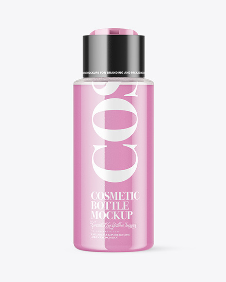 Clear Liquid Soap Bottle Mockup