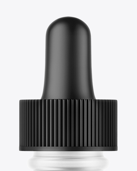 Frosted Glass Dropper Bottle Mockup PSD #2