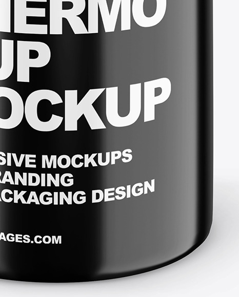 Glossy Thermo Cup Mockup PSD #1