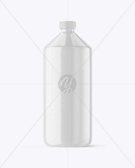 Free Glossy Plastic Bottle Mockup PSD Mockups