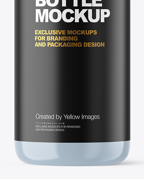 Glossy Plastic Bottle Mockup PSD #1