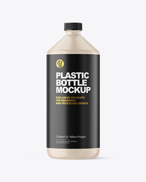 Matte Plastic Bottle Mockup
