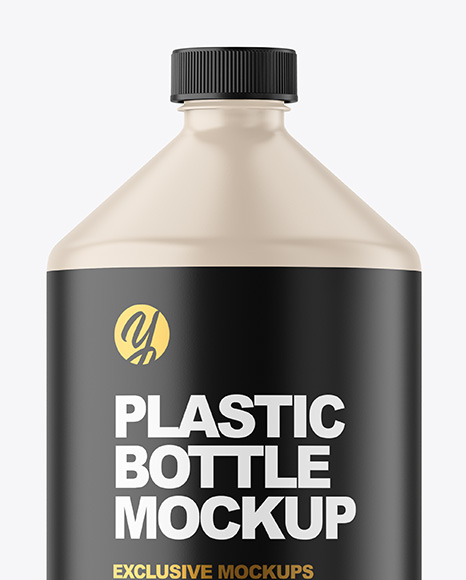 Matte Plastic Bottle Mockup PSD #2