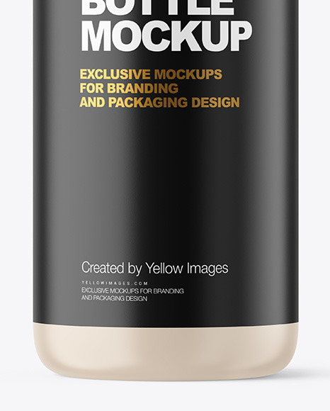 Matte Plastic Bottle Mockup PSD #1