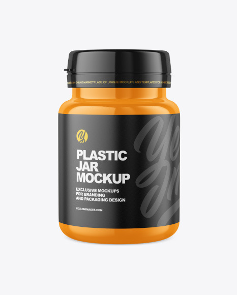 Glossy Pills Jar Mockup PSD #4