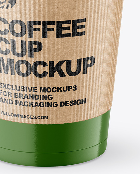Glossy Coffee Cup with Holder Mockup PSD #5