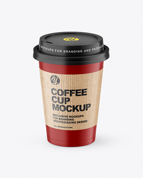 Matte Coffee Cup with Holder Mockup PSD #2