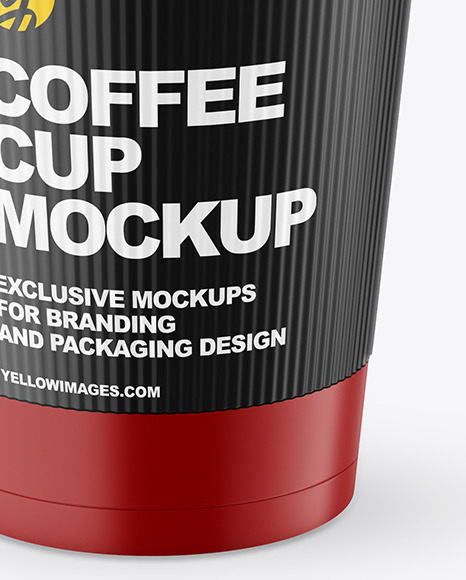 Matte Coffee Cup with Holder Mockup PSD #6