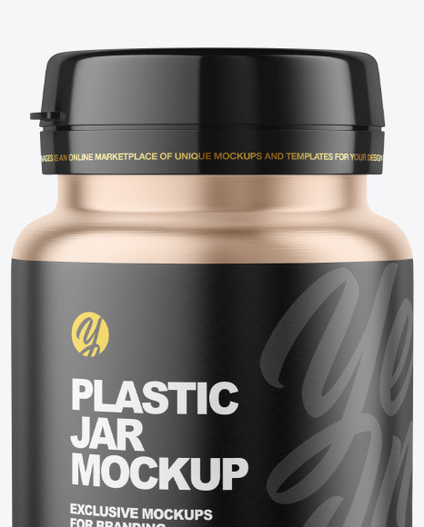 Metallic Jar w  Pills Mockup PSD #2