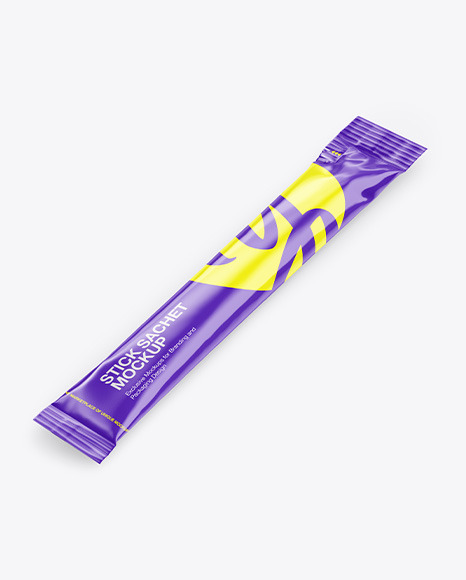 Glossy Stick Sachet Mockup PSD #2