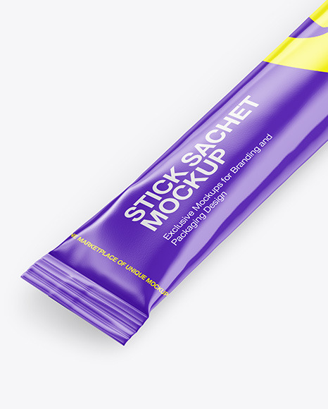 Glossy Stick Sachet Mockup PSD #5