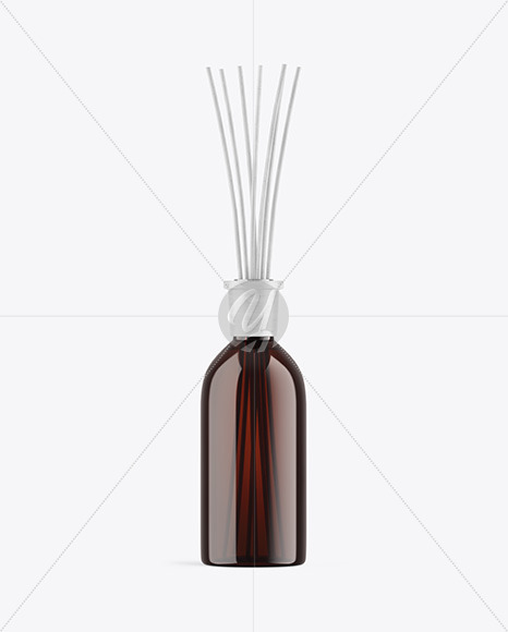 Free Amber Diffuser Bottle Mockup PSD Mockups