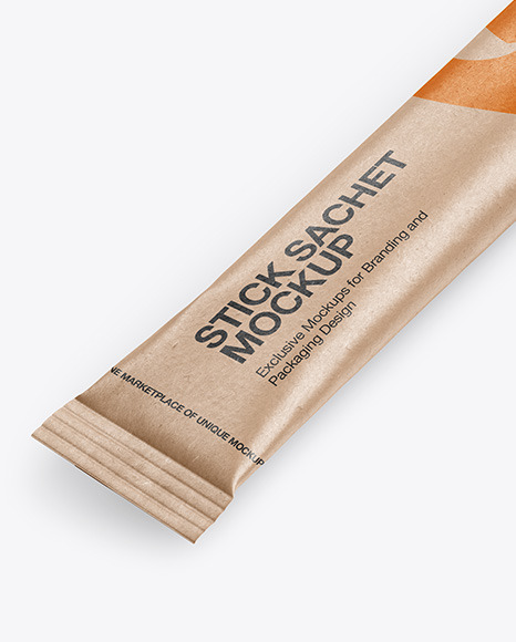 Kraft Stick Sachet Mockup PSD #6