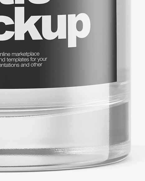 Clear Glass Cosmetic Bottle Mockup PSD #6