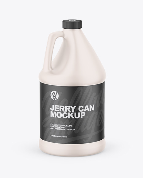 Matte Jerry Can Mockup PSD #2