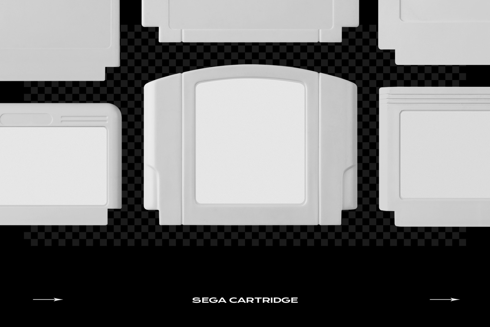 Game Cartridge Mockup Bundle Retro Template on Yellow Images Creative Store