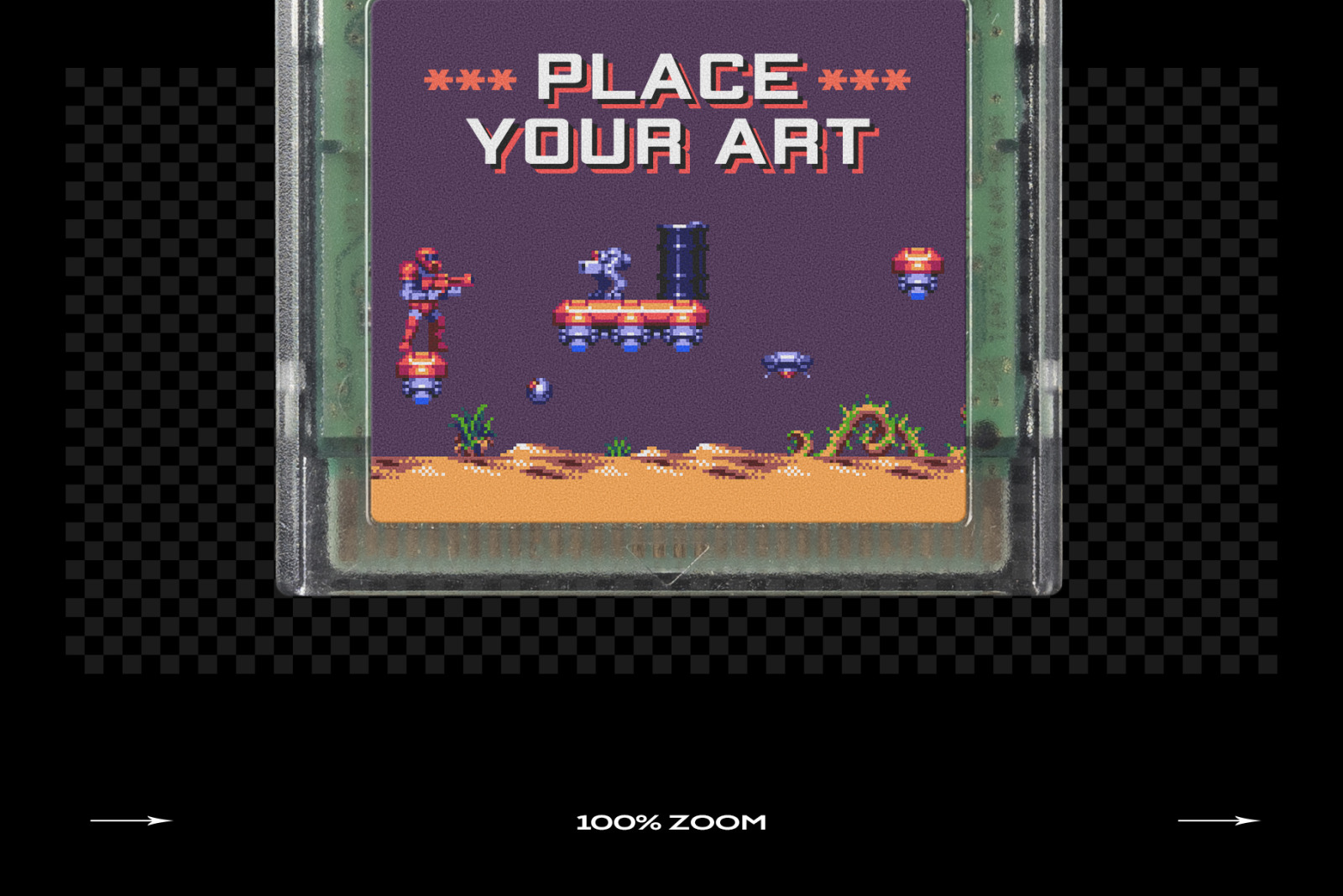 Game Cartridge Mockup Bundle Retro Template on Yellow Images Creative Store