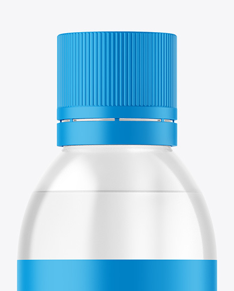 Clear Plastic Bottle Mockup PSD #1
