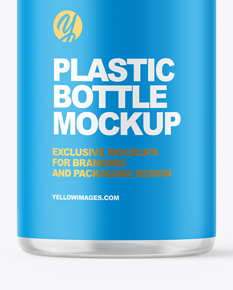 Clear Plastic Bottle Mockup PSD #6