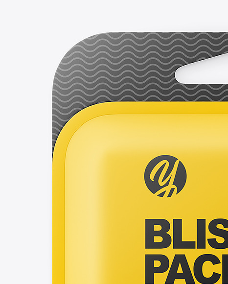 Matte Blister Package Mockup PSD #4