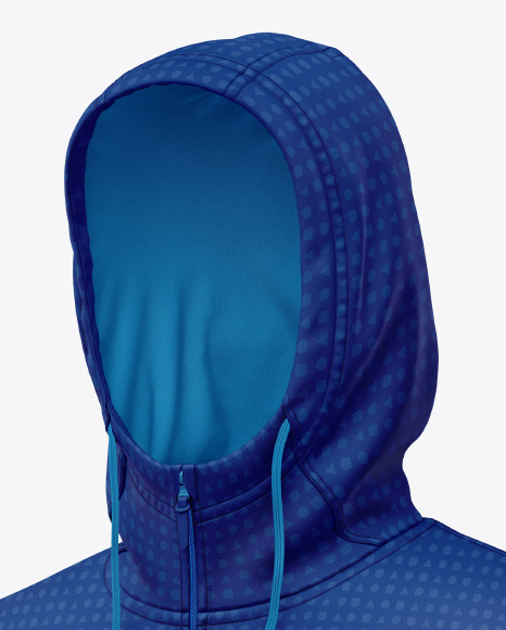 Hooded Windbreaker Jacket Mockup cuffs 57262