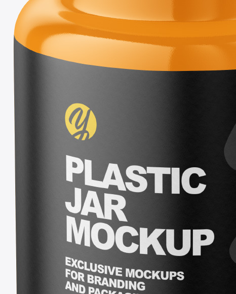 Glossy Pills Jar Mockup PSD #1