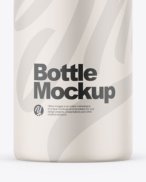 Matte Bottle Mockup PSD #6