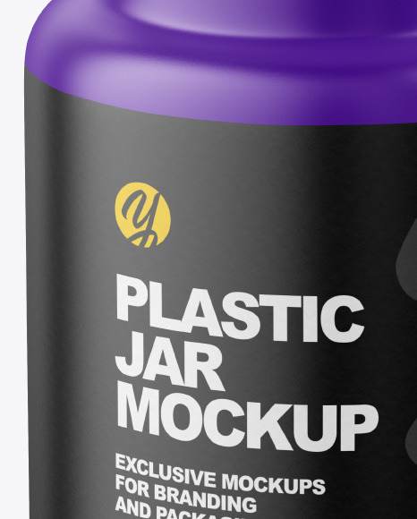 Matte Pills Jar Mockup PSD #1