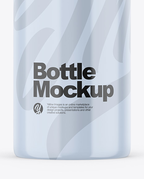 Glossy Bottle Mockup PSD #6