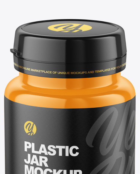 Glossy Jar w  Pills Mockup PSD #2