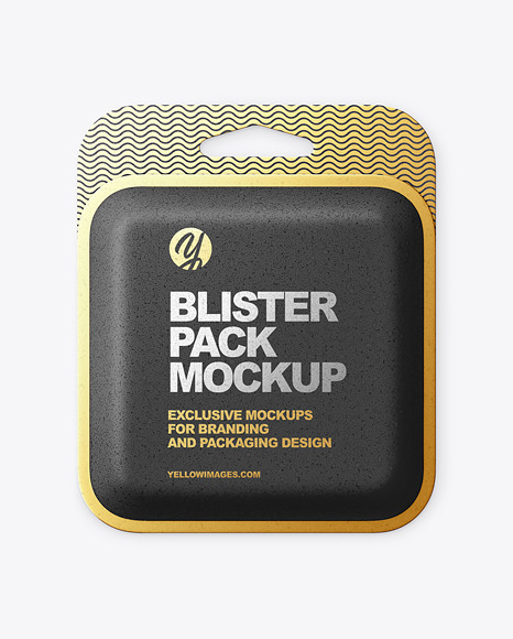 Kraft Paper Blister Package Mockup PSD #2