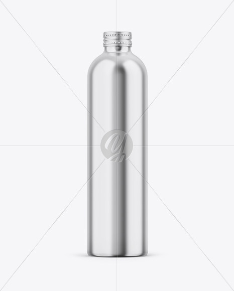 Free Glossy Metallic Bottle Mockup PSD Mockups