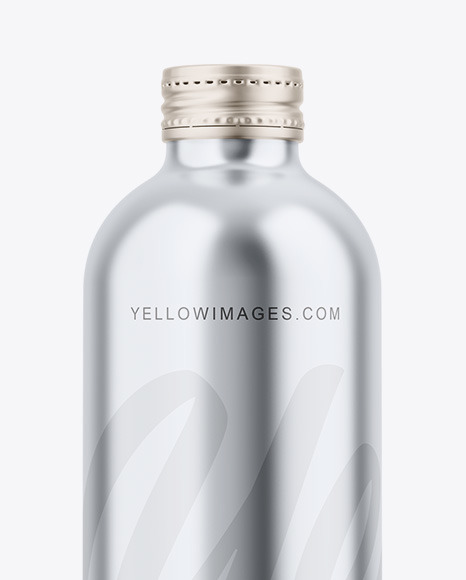 Glossy Metallic Bottle Mockup PSD #1